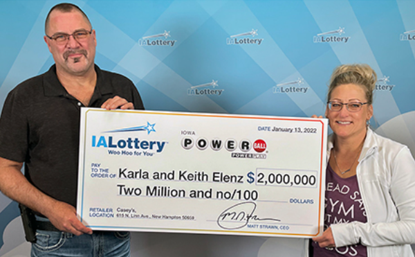 IA Lottery: New Hampton Couple Claims $2 Million Powerball Prize